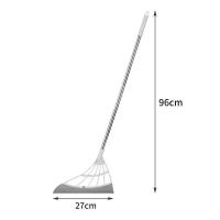 [正品超级扫把]灰色 韩国黑科技扫把家用不粘头发地刮扫帚笤帚卫生间神器刮水扫水拖把