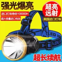 T11低配充电[110万小容量]普亮 LED头灯强光超亮头戴式手电筒户外家用远射充电夜钓鱼小氙气矿灯
