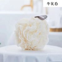 高档蕾丝 - 一只装[牛乳白] 大号沐浴球不散花高档蕾丝少女可爱泡泡球成人耐用搓澡巾洗澡神器