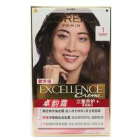 1号自然黑色 卓韵霜赋活养护染发霜膏染发剂遮盖白发温和氨基酸染发膏