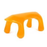 桔色 琥珀按摩器脊椎按摩伴侣经络树脂魔蝎刷蜜蜡狗大号颈椎背部动力虎