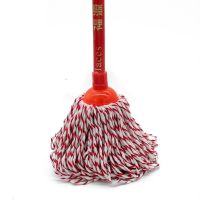 圆头拖把头(不带杆) 家用拖把棉纱吸水木地板瓷砖清洁工具墩布工厂办公室普通木柄地拖