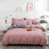 安居先森40支纱高支高密全棉印花双人床四件套活性印染床上用品四件套D1397