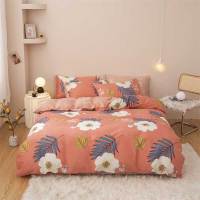 安居先森40支纱高支高密全棉印花单件床单/被套/对枕套活性印染D1376(条)