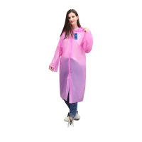 安居先森KS109PEVA3一次性加厚连体时尚雨衣雨披PEVA 成人均码 粉色(件)
