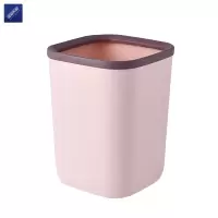 安居先森塑料压圈垃圾桶纸篓清洁桶10L 粉色