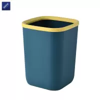 安居先森塑料压圈垃圾桶纸篓清洁桶10L 绿色