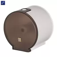 安居先森ABS塑料挂墙式卷纸盒卫生间简约纸巾盒150*150*100mm 黑色