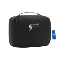 安居先森RH914防水记忆纺便携式旅行化妆洗漱收纳包 黑色