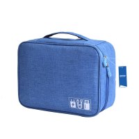 安居先森RH917阳离子多功能手提式数码收纳包 蓝色
