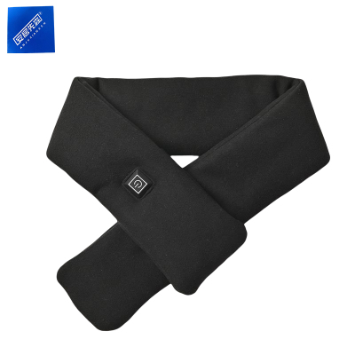 安居先森22D65防寒保暖自发热围巾USB充电 黑色(条)