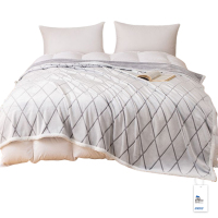 安居先森臻品典雅艺术毛毯绒毯双人200*230cm 1600g D3305(条)