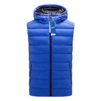 安居先森2789时尚保暖棉马夹男女同款 蓝色