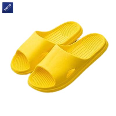 安居先森EVA高弹防滑一体成型香蕉船拖鞋 黄色36-45(双)
