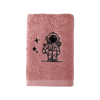 安居先森热卖“我家有个宇航员”新疆长绒棉刺绣毛巾36*75cm 红色