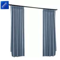 安居先森 天鹅绒麻 宽1米*高2.8米 卧室客厅宿舍遮光防晒隔热窗帘 1.00 米/个 (计价单位:个) 浅蓝色