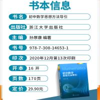 初中数学思想方法导引 初中学生数学刷题解题技巧 中考复习书籍