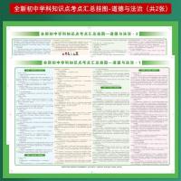 道德与法治[2张] 人教通用初中全套知识点挂图七八九年级9科重点大全学霸知识清单