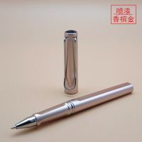 香槟金[0.5黑色] 3支笔+10支配套笔芯 正姿喷漆中性签字笔0.5考试学生写字练字书法笔子弹头学习用品笔