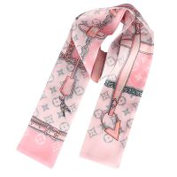 c-升级款-粉色发带 绑头发韩版时尚发带女气质外出百搭飘带扎头丝巾编发春夏百搭领巾