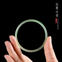 叮当镯[浅绿色]内径53-54mm 天然玉髓极简风手镯 叮当镯 细条玛瑙镯子小冰条玉石极细手镯女