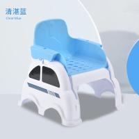 天蓝色低配 儿童餐桌椅宝宝婴幼儿洗头神器躺椅吃饭椅小孩洗脚家用多功能凳子