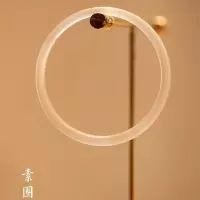 素圈镯一支 58MM圈口 叮当镯少女仿玛瑙仿玉髓镯ins小众设计感铃铛手镯古风细条桃玉镯