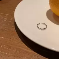 银色笑脸(开口可调节) 笑脸戒指女ins小众设计感时尚个性气质高级感食指戒轻奢精致百搭