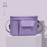紫 色 [ 简约版 ] 婴儿推车挂包多功能通用大容量溜娃童车收纳储物袋bb车伞车置物架