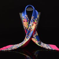 171号色_ 柔滑绸缎色丁缎面大方巾头巾油画围巾披肩女丝巾90x90CM