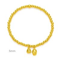 金色沙面+精美礼盒 周家古法沙金传承手链女ins不掉色两世欢手串大福款母亲节礼物