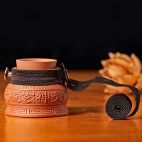 无极玄神灸1号+绑绳 无极玄灸罐紫砂阴阳罐儿童肚脐灸器具成人艾灸罐陶瓷家用神灸悬灸