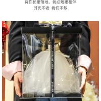 婚纱+模型+盒子+饰品(此款无手袋) 27厘米 生日礼物女生毕业季告白结婚女朋友闺蜜精致18岁成人礼婚纱模型