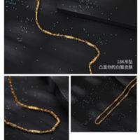 项链男韩版潮ins越南沙金K金镀男士项链送戒指 项链男韩版潮ins越南沙金K金镀男士项链送戒指