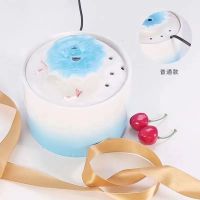 小号荷叶普通款1L(送过滤棉) 猫咪饮水机陶瓷水碗宠物热水机宠物饮水器狗食盆碗喂食器宠物用品