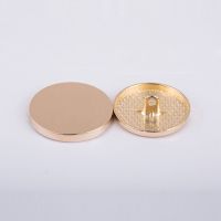 金色 11mm(6颗)送针线 金属女外套扣子金色平面手缝镜面百搭衬衫扣圆形配件西服韩版纽扣
