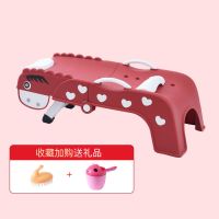 小鹿折叠洗头椅 玛瑙红 儿童洗头躺椅可折叠宝宝洗头床洗发躺椅洗头神器洗头椅小孩洗头床