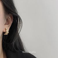 蚊香盘耳夹 金色 无痛耳夹蚊香盘耳环女高级感C形耳圈无耳洞耳饰潮气质时尚百搭