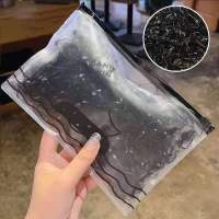 高弹加厚 (收纳袋装) 黑色1000条[亏本冲量]仅剩12件 皮筋女高弹力扎头一次性小皮套发绳耐用绑头发胶圈头绳发圈橡皮