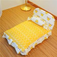 S-50*45(6斤内宠物用) KT猫-送枕 狗床狗窝可拆洗公主中小型犬冬天保暖特价狗沙发泰迪宠物狗垫子