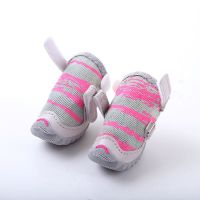 40#(约7-9斤) 粉色2只装(送鞋垫) DJJ狗鞋 春秋泰迪FOKWOW裂纹迷彩帆布鞋宠物鞋 防滑不掉鞋