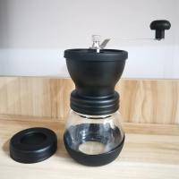 磨豆机+盖子+送量勺 家用手磨咖啡机小型手动研磨机咖啡器具手摇咖啡豆水洗磨豆机