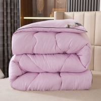 浪漫粉色 180*220[4斤]双人夏被 12斤棉被冬被加厚保暖全棉被芯学生羽丝绒被子单人双人丝绵被10斤