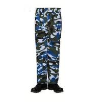 蓝色大花长裤 M 165 户外军训迷彩服工作服工地工装迷彩建筑工地汽修服装军训服