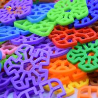 几何雪花20片袋装[106g]图纸 大号加厚立体雪花片几何插片拼插积木宝宝儿童拼装益智玩具3-6岁