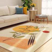 漫步暖阳 45-75cm仿羊绒 北欧ins地毯客厅简约沙发茶几毯子现代少女房间卧室床边毛绒地垫