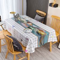 杏福满屋[至尊防油款] 60*90适合小书桌/防尘罩 北欧风布艺桌布防水防油防烫免洗时尚简约现代茶几餐桌长方形桌布