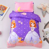 苏菲小公主-今年新款 不含芯(三件套) 幼儿园被子三件套儿童被褥专用宝宝床上用品秋冬午睡被含芯六件套