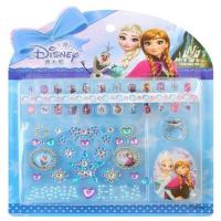 N-ZJC1002冰雪实物为准 儿童立体指甲贴冰雪奇缘叶罗丽公主礼盒贴画女孩戒指盒装粘贴