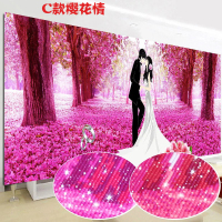 C款90*40厘米[非满钻] 钻石画结婚真爱永恒满钻浪漫情侣婚庆贴钻十字绣点钻卧室5d钻石绣